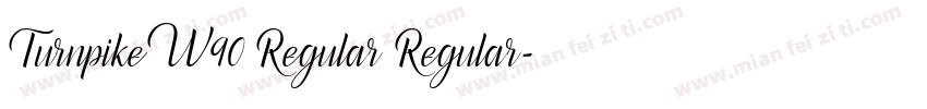 TurnpikeW90 Regular Regular字体转换